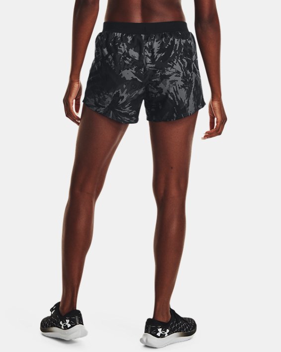 Women's UA Mileage 3.0 Printed Shorts, Black, pdpMainDesktop image number 1